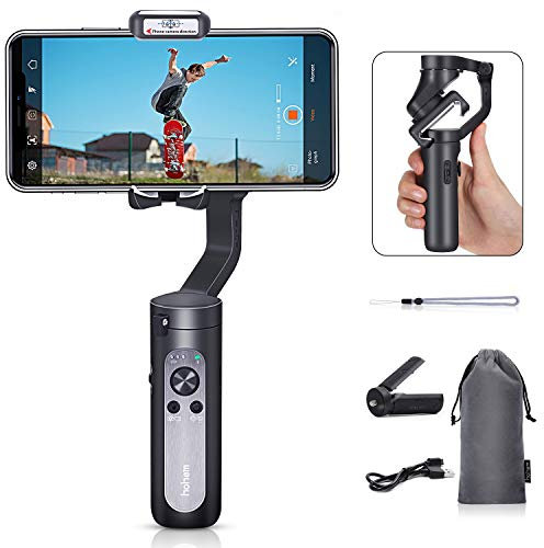 Hohem 2019 Smartphone Gimbal Stabilisator 3-Achsen Handheld Gimble mit Gesichtsobjekt Auto Tracking für iPhone XS Max Xr X 8 Plus 7 6 Neueste Mobile Plus Isteady Gimbal für Android Handy