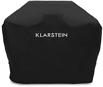 Klarstein Tomahawk 3.1 S Cover Regen-Cover Wetterschutz Schutzhülle für Gasgrill, 135 x 100 x 55 cm (BxHxT), Robustes 300D Oxford Canvas/Segeltuch, reißfest, wasserfest, abwaschbar, schwarz