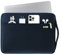 Voova Housse Ordinateur Portable 14 Pouces (33×23,5×2,5CM) Pochette Ordinateur, Protection 360°Housse PC avec Poignée pour Macbook Pro 14 Chromebook 14 HP 14 Inspiron 14 Zenbook 14, Bleu