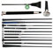 JA Horse Fleck Springpeitsche Springgerte Springstock Reitgerte (60 cm, SilkTouch Premium Silber)