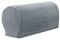 YSLJW Armlehnenbezüge, Jacquard Elastische Waschbar Couch Armlehnenschoner Armlehnenbezug Für Sessel Sofa (HellGrau,2 Pcs)