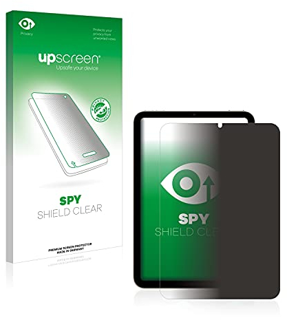 upscreen Anti-Spy Blickschutzfolie für Apple iPad Mini 6 WiFi 2021 Made in Germany, Privacy Screen Displayschutz-Folie [Sichtschutz, Blaulichtfilter]