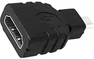 Adaptateur HDMI, Convertisseur HDMI Femelle vers Micro HDMI Mâle/Mini HDMI Mâle (HDMI Female to Micro HDMI Male)
