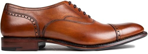 Loake Mens Hughes Brogue Shoes Brown