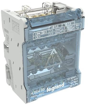 répartiteur modulaire - 4 pôles - 100a - 4 modules - legrand 400405
