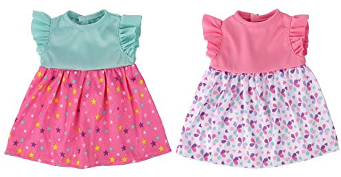 Diealles Shine 2er-Pack Puppenkleidung 35-43CM für New Born Baby Puppen, Puppenzubehör Puppenkleider für 14-17 Zoll Baby Puppen