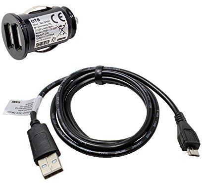 Kfz Ladeset kompatibel mit Vernee Thor Plus,KFZ Dual USB Adapter + Kabel,2100mA