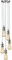Calla - 230V E27 Vintage 5 Light Pendant - Brushed Chrome