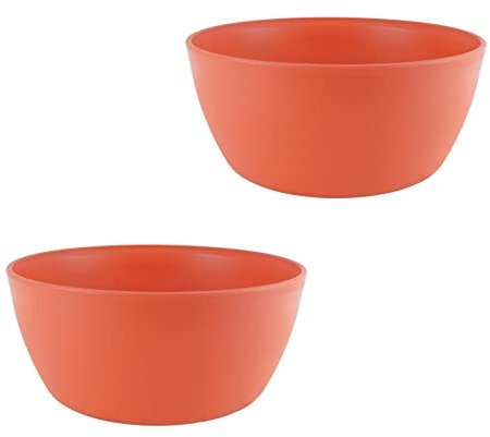 ECOMACETAS FLOWERPOT STORE Maceta Bonsai Redonda Baja, Maceta para Suculentas o Cactus de Plástico de Colores (2, 25 cm)