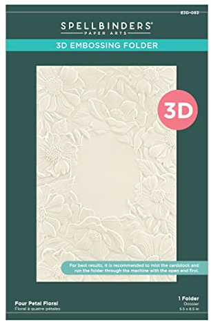 Spellbinders Classeur de gaufrage 3D Motif floral de la collection Four Petal