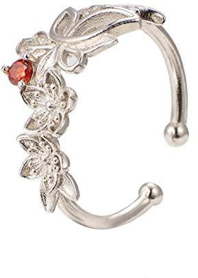 Anime Tian Guan Ci Fu Rings Hua Cheng Xie Lian Cosplay Women Men Couple Flower Adjustable Jewelry Ring Prop Accessories Gifts