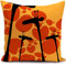 HUASHUZI Kissenbezug 40 x 40cm Giraffe Kissen afrikanische deko Afrika Geschenke für sofakissen kissenbezüge dekokissen couchkissen kissenhülle Sofa Schlafzimmer Wohnzimmer Zimmer zierkissen