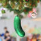 1 Stück Weihnachtsgurke Christbaumschmuck, Gurke Weihnachtsschmuck Glas Traditioneller Baumschmuck, Christbaumschmuck Gurke für Dekorieren Weihnachtsbaum weihnachtsanhänger (Green, One Size)