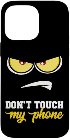 Case Dont Touch My Phone Case Anime Lover Angry Face Gift Case for iPhone 14 Pro Max