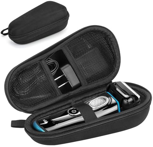 SyuCeia Schutzhülle für Elektrorasierer – Tasche für elektrische Rasierer für Braun Serie 3/3s/5/5s/5 Pro/6/6s/7/7s/7 Pro/8/8s/8 Pro/8 Pro+/9/9s/9 Pro/9 Pro+ Rasierer-Reisetasche, Rasierer-Etui für