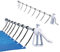 Froadp Pool Aufroller Aufrollvorrichtung Swimming Pool Zubehör aus Aluminium Aufrollsysteme 105-615cm Schwimmbadabdeckung Witterungsbeständiges Aufroller Poolabdeckung für Poolplanen und Solarplane