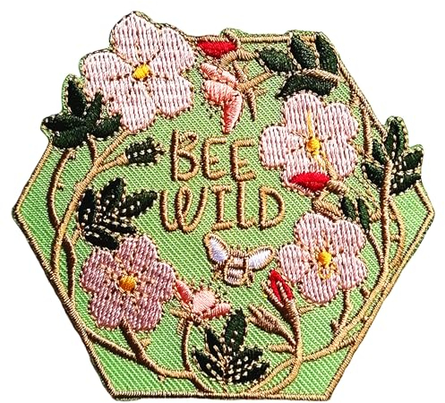 BPA Embroidered Patches Iron on Sew on Patches for Clothing Jackets etc.-Bee Wild