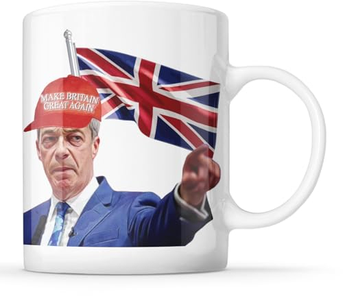 McMug - Nigel Farage - Make Britain Great Again - Reform Politics Mug, Ceramic, 11fl.oz.