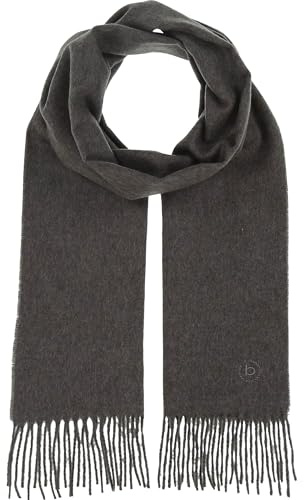 bugatti Herren Schal einfarbig - 30 x 180 cm - weicher Winterschal für kalte Tage
