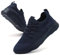 CAIQDM Damen Turnschuhe Sneaker Schuhe Damen Sportschuhe Laufschuhe Tennisschuhe Outdoor Running Damen Walkingschuhe Straßenlaufschuhe rutschfest Atmungsaktiv Leichtgewichts Dunkelblau 38