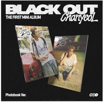 CHANYEOL EXO - 1st Mini Album Black Out Photobook version CD (2 versions SET)
