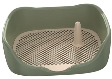 Colcolo Inodoro para Perros, Bandeja para Entrenamiento de Cachorros, Bandeja para baño portátil para Perros para Interiores y Exteriores, Caja de Arena para, Verde Medio