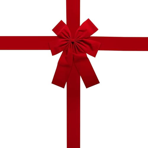 Perfeclan Fiocco di Ghirlanda di Natale da Appendere alla Porta per Decorazioni per Feste Nuziali