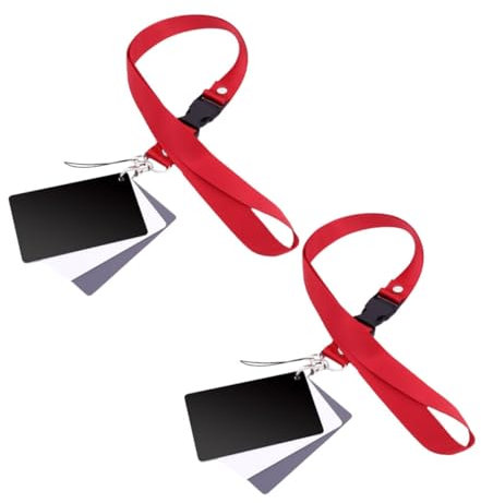 Uonlytech 2juegos De Exposición De Balance De Blancos Portátil Ajuste De Exposición y Balance De Blancos Colores Resistente Al Agua