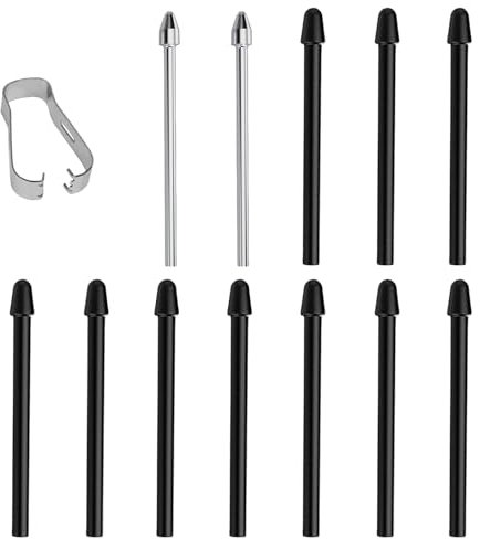 Flintronic Ersatzstiftspitzen für Remarkable Marker Stylus, 12 Stück Remarkable 2 Stift, Stiftspitzen für Remarkable 2 Paper Tablet Marker, Ersatzspitzen mit Werkzeug zum Entfernen der Spitze