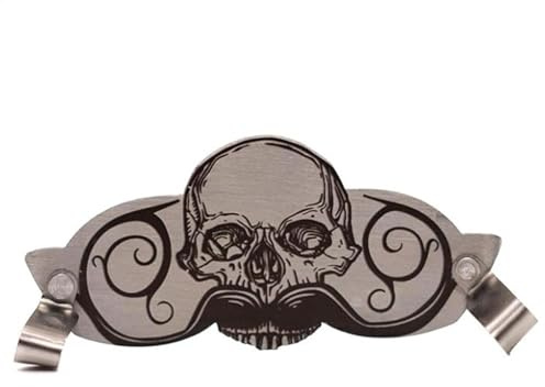 Duqulle Moustache Drinking Protector Mustache Guard Protector for Cup with Skull Design,Drinking Protector Decorative Innovative Multifunctional Drinking Supplies for Coffee Mugs, Beer Cups