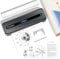Phomemo M832 Portable Printer, 300dpi Thermal Printer A4 Compatible with Phone & Laptop, Wireless Inkless Printers for Home, Photo, Study, Business Trip, Bluetooth Monochrome Printer, Gray