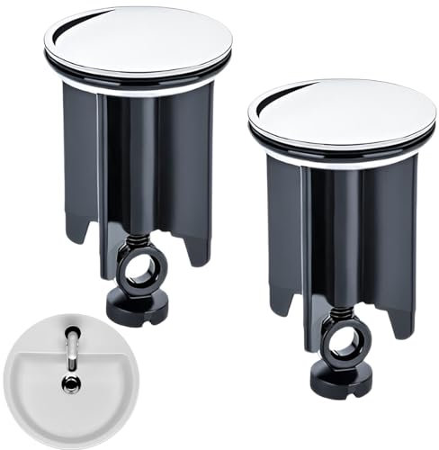 2 Bouchon Lavabo,avec Joint,Acier Inoxydable Bouchon Lavabo Salle De Bain,40 Mm Bouchon De Vidange,Universel Bouchon Evier Salle De Bain,Adapté à La Salle De Bain,Bouchon De Lavabo,Lavabo