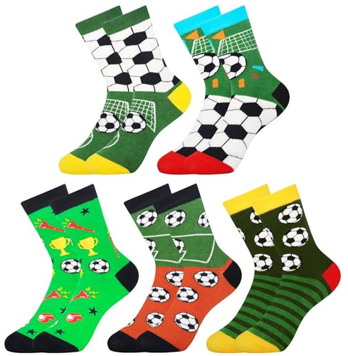 Jeasona Football Socks 39-42 Fussball Geschenke Männer Fußball Socken Fußballsocken Herren Football Fans Fußball Geschenke für Männer Soccer Sachen Wichtelgeschenk Geschenk für Fußballer Fußballfans