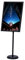 MEHWSAR Support de Panneau A2, Support de Menu Robuste, Support de Panneau sur Pied, Support d'affichage réglable, Support publicitaire for informations et menus(Nero)