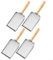 Par de pala y tamiz de jardinería con mango ergonómico de madera para una cómoda preparación del suelo (2+2.8+3.8+5mm)
