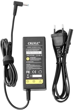 CRLYLC 19,5 V, 2,31 A, cavo di ricarica HP per HP Elitebook 840 850 Probook 430 440 450 455 470 250 G3 G4 G5 G6 G7 719309-001 719309-003 72109210921 -001 741727-001 - Caricatore per notebook, 4,5 x