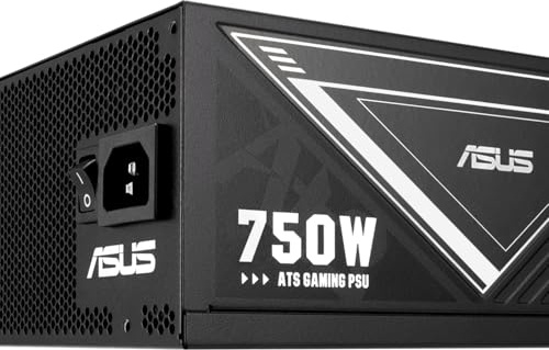 ASUS 750W-ATS Gold Gaming Power Supply (80-Plus Gold Certification, Low ESR Electrolytic Capacitors, Fan with Double Ball Bearings, DIY Friendly CPU Power Connection)