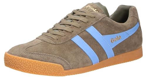 Gola - Mens Harrier Sneakers, Khaki/Vista Blue, 9 UK