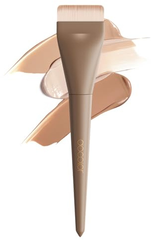 docolor Ultra Thin Foundation Pinsel, Flachpinsel für Liquid Makeup | Cream, Premium Foundation Brush zum Verblenden, Ultradünner Schminkpinsel Concealer Pinsel 1 Stück, Braun