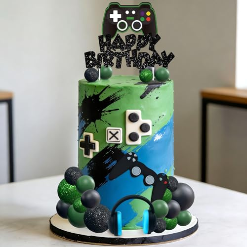 Videospiel Cupcake Toppers Waffelpapier Gaming Tortendeko Videospiel | Videospiel Cupcake Toppers Waffelpapier Gaming Tortendeko Videospiel Geburtstag Kuchen Deko für Baby Dusche Jungen Geburtstag