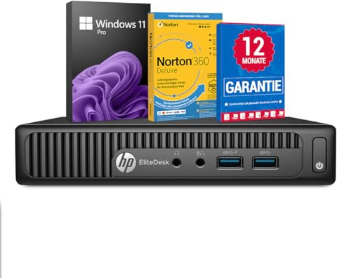 HP EliteDesk 705 G2 PC Computer AMD PRO A12-8800B@ fino a 3,4 GHz 16 GB 256 GB SSD con Windows 11 Pro e Bluetooth gratuito, Wi-Fi e software antivirus