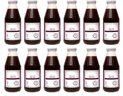 Vita Core | Organic Prune Juice – 100% Organic, High in Dietary Fibre & Antioxidants, Natural Source of Energy | 500ml (Pack of 12)