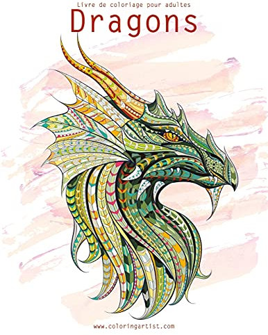 Livre de coloriage pour adultes Dragons 1 & 2