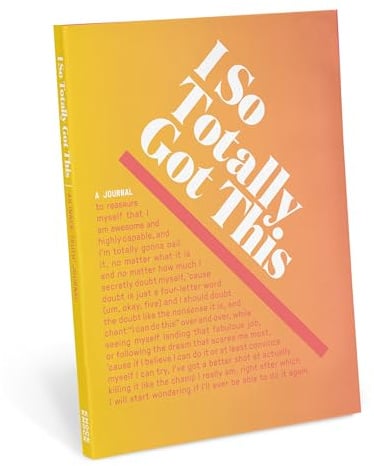 Knock Knock I So Totally Got This Inner-Truth Journal, Motivational Writing Journal, 7 x 9.5-inches (Ombre Edition)