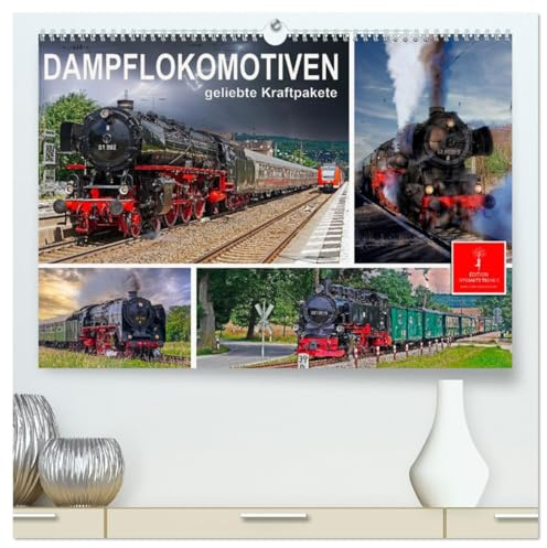 Dampflokomotiven - geliebte Kraftpakete (hochwertiger Premium Wandkalender 2026 DIN A2 quer), Kunstdruck in Hochglanz: Nostalgische Dampflokomotiven - ... in ihren Bann ziehen. (CALVENDO Technologie)