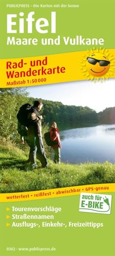 Eifel, Maare und Vulkane: Rad- und Wanderkarte mit Ausflugszielen, Einkehr- & Freizeittipps, wetterfest, reissfest, abwischbar, GPS-genau. 1:50000 (Rad- und Wanderkarte: RuWK)