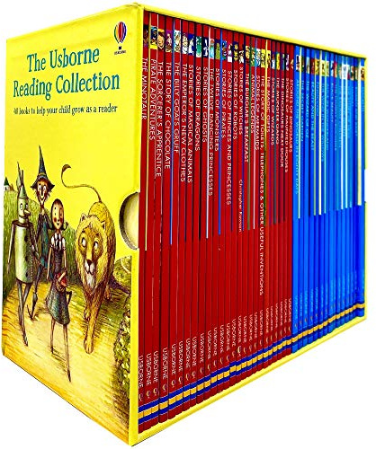 Usborne Young Reading Series Collection 40 Books Box Set-Read At Home