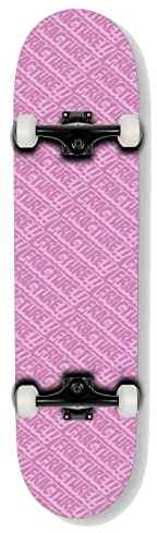 Fracture All Over Comic Skateboard, 19,7 cm, komplett montiert, 7-lagig, kanadischer Ahorn, perfektes Einsteiger-Board