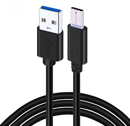 2M USB C Kabel (Langer STECKER 10mm) für BlackView BL6000 Pro, BV5100 BV5900 BV6100 BV6300 BV6600 BV6800 Pro BV6900 BV9500 Plus BV9700 BV9800 BV9900 Pro Ladekabel USB C Type C auf USB A 3.0 Datenkabel