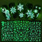 JMEOWIO 9 Sheets Christmas Glow in The Dark Nail Art Stickers Decals Self-Adhesive Pegatinas Uñas Winter Holiday Snowflake Nail Supplies Nail Art Design Decoration Accessories